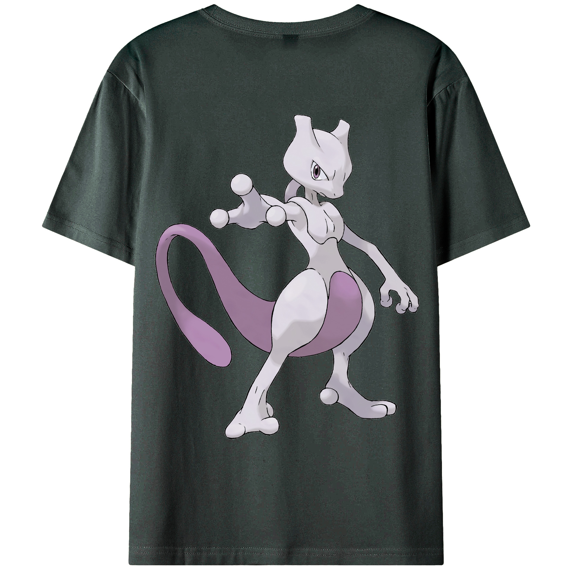 （画像用） ポケットモンスター Pokémon 綿100％ メンズ半袖Tシャツ（バックプリント） 通気性